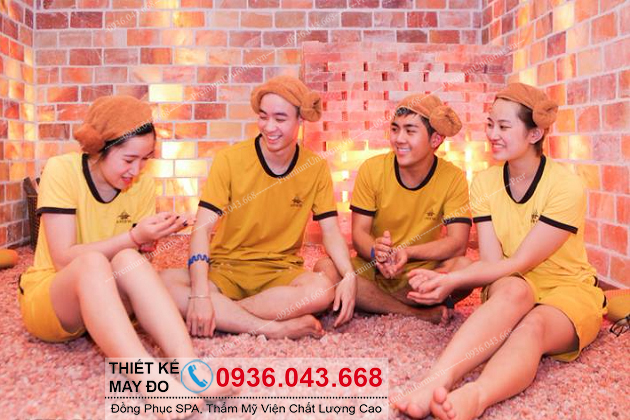  đồng phục Massage, quần áo xông hơi đá muối