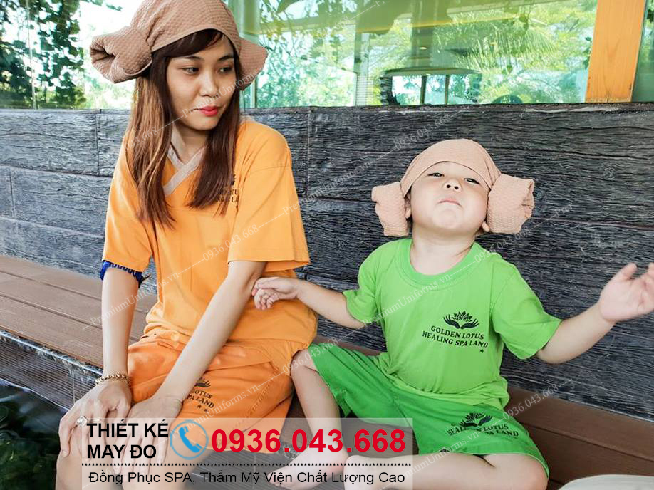  đồng phục Massage, quần áo xông hơi đá muối