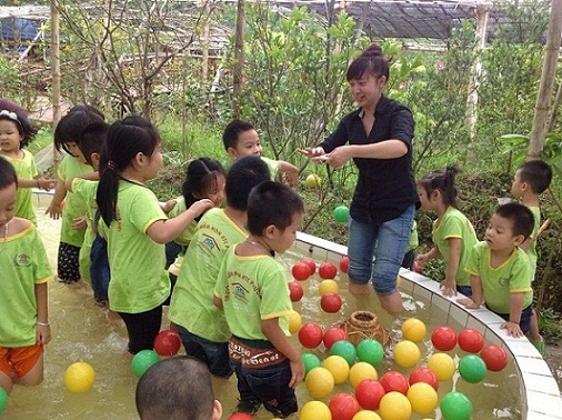 chuong trinh da ngoai cho tre mam non